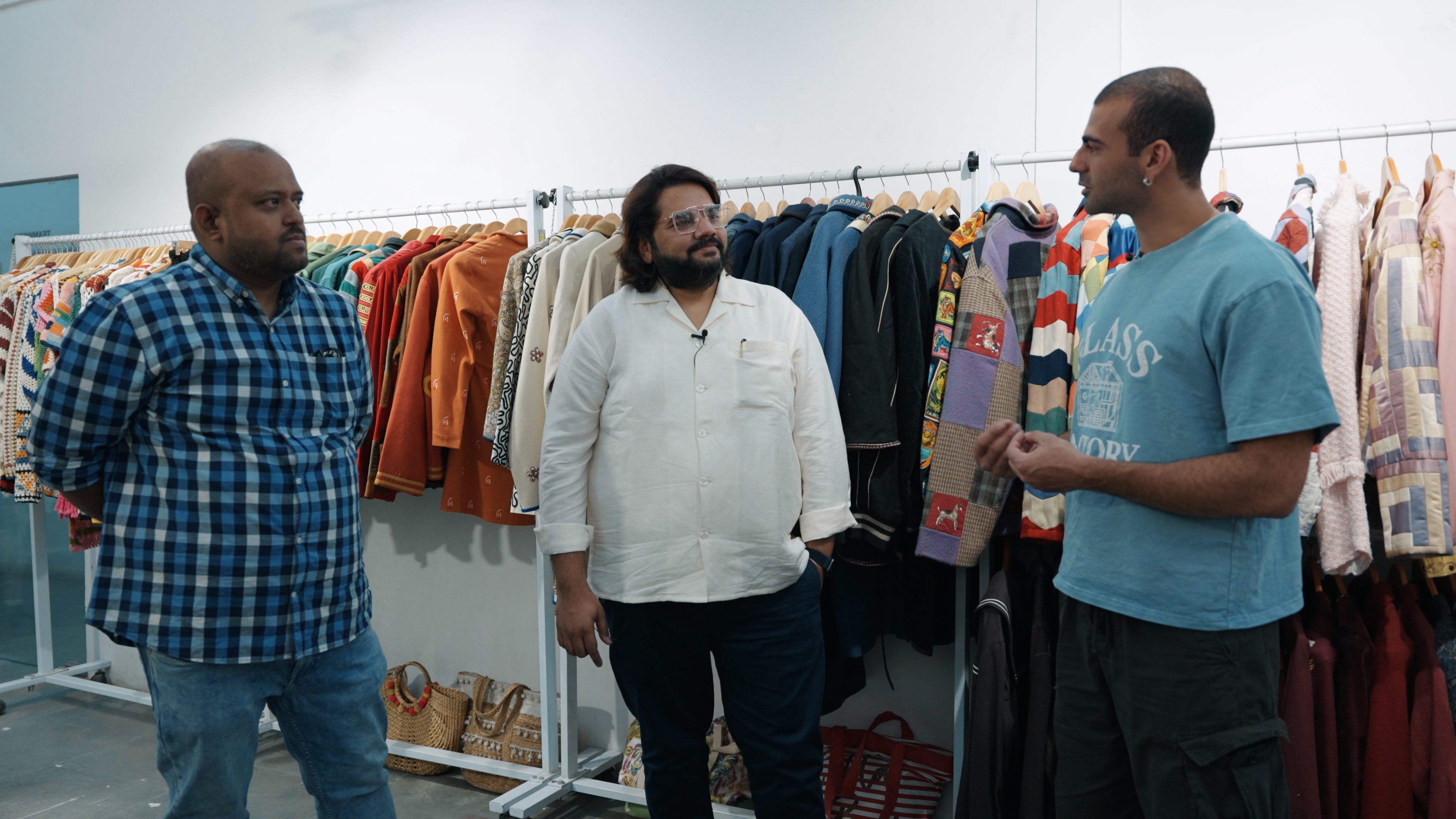 With Pranjal and Mitesh at CR International - New Delhi, India